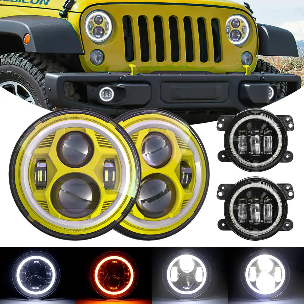 7_inch_Spider_LED_Headlights_and_Fog_Lights_with_amber_turn_signal_and_white_DRL_for_Jeep_Wrangler_JK_JL_6.jpg