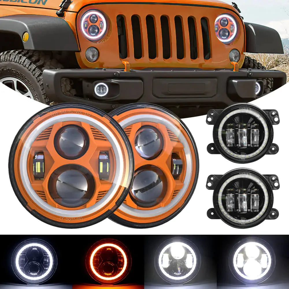 7_inch_Spider_LED_Headlights_and_Fog_Lights_with_amber_turn_signal_and_white_DRL_for_Jeep_Wrangler_JK_JL_7.jpg