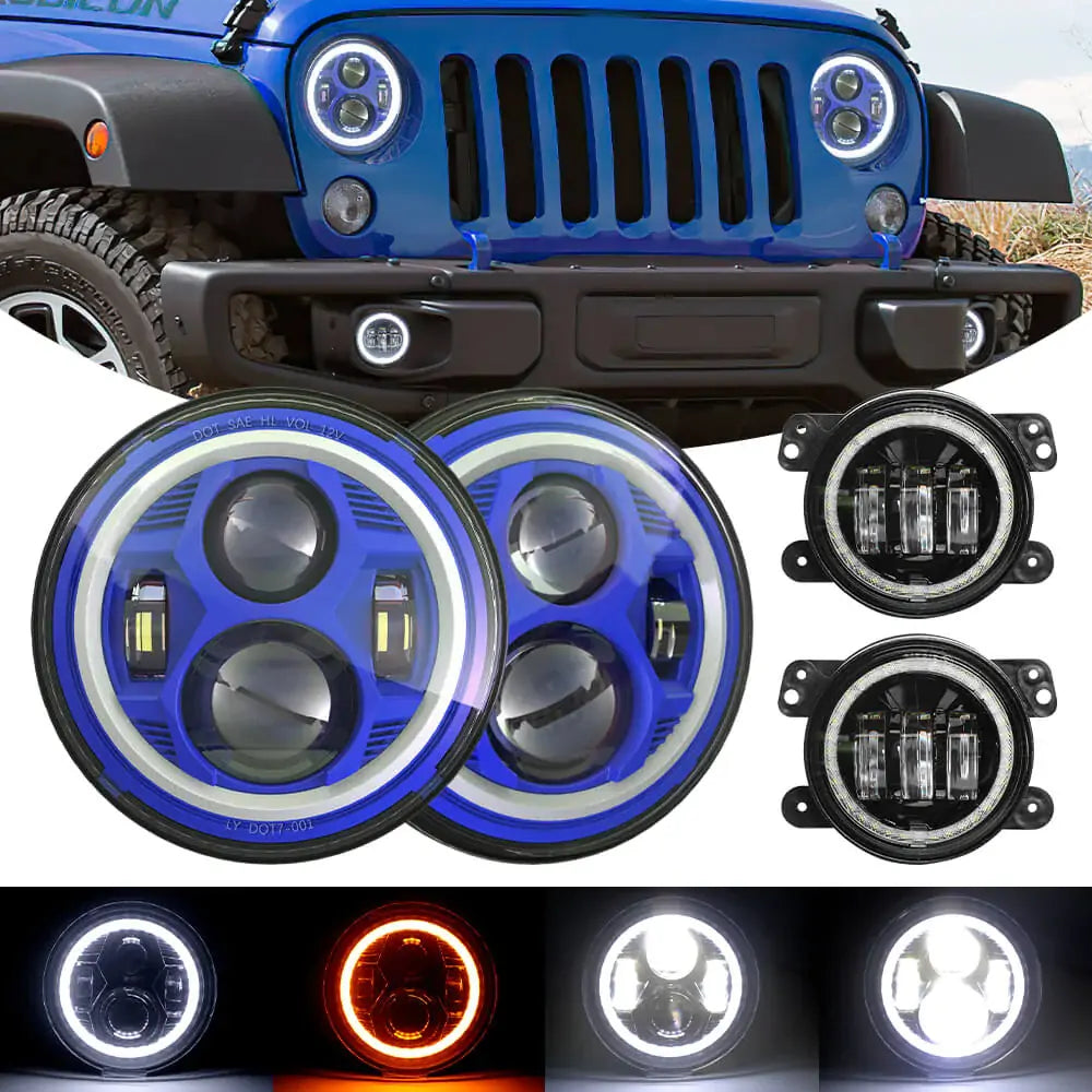 7_inch_Spider_LED_Headlights_and_Fog_Lights_with_amber_turn_signal_and_white_DRL_for_Jeep_Wrangler_JK_JL_8.jpg
